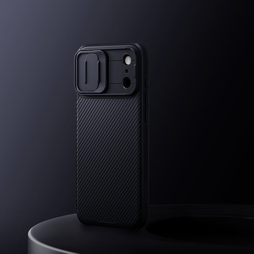Handyhülle für iPhone 17 Pro Max, Nillkin CamShield Pro, Schwarz