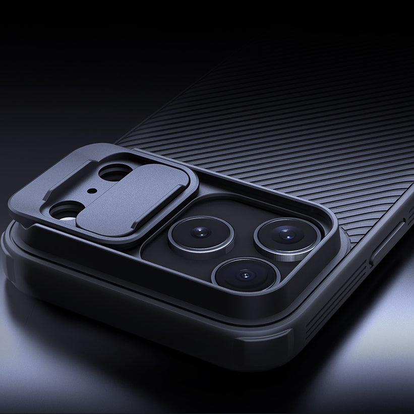 Handyhülle für iPhone 17 Pro Max, Nillkin CamShield Pro, Schwarz