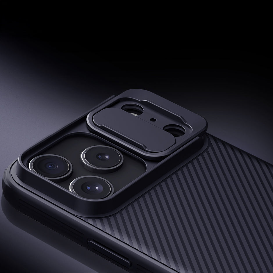 Handyhülle für iPhone 17 Pro Max, Nillkin CamShield Pro, Schwarz