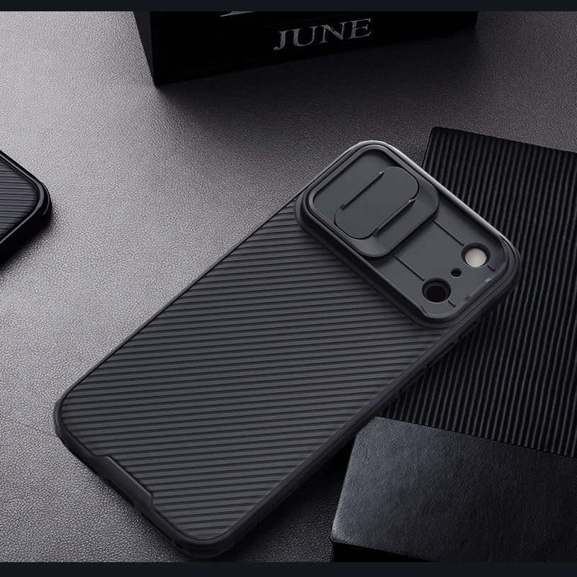 Handyhülle für iPhone 17 Pro Max, Nillkin CamShield Pro, Schwarz