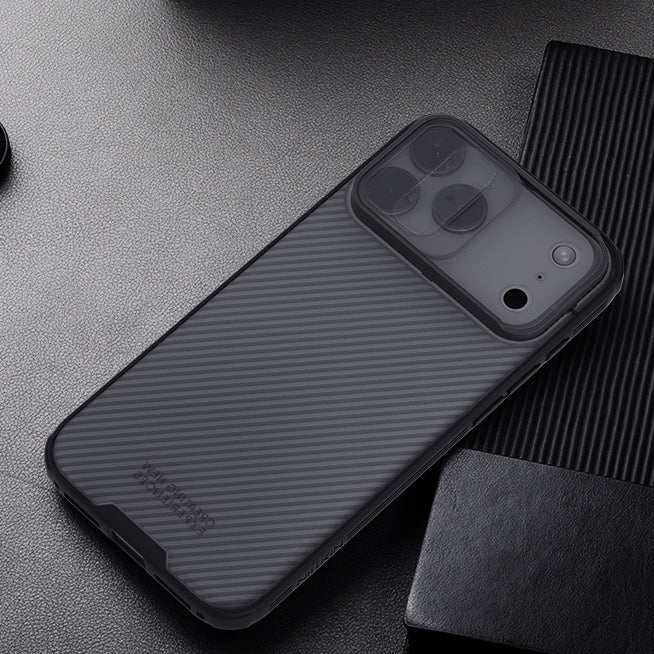 Handyhülle für iPhone 17 Pro Max, Nillkin CamShield Pro, Durchscheinend-Schwarz