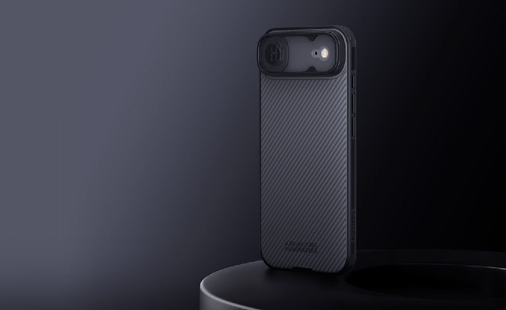 Handyhülle für iPhone Air, Nillkin CamShield Pro, Durchscheinend-Schwarz