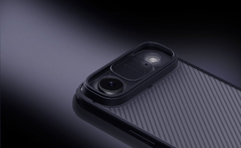 Handyhülle für iPhone Air, Nillkin CamShield Pro, Durchscheinend-Schwarz