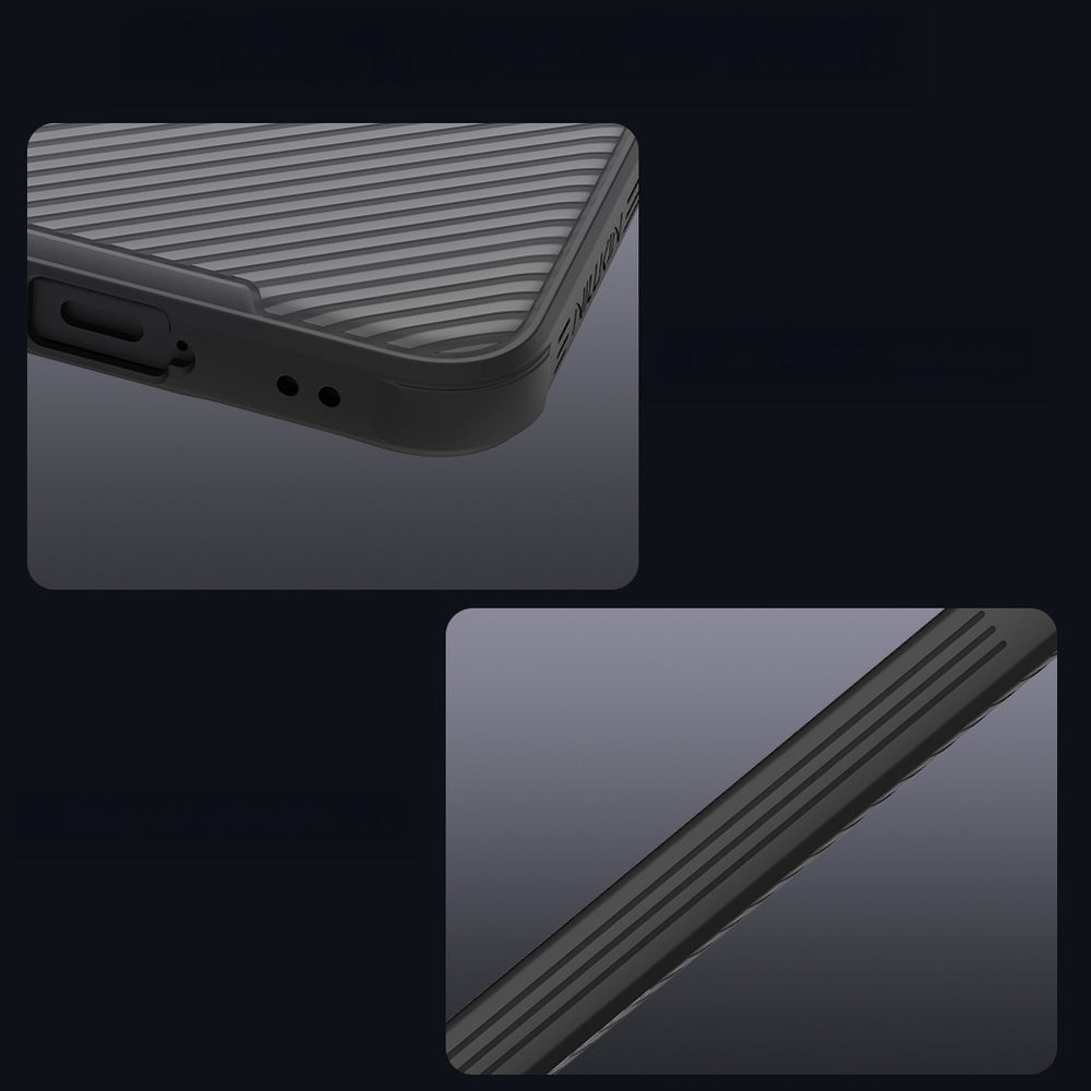 Handyhülle für Galaxy A57 5G, Nillkin CamShield Pro Magnetic mit MagSafe, Rauchfarben