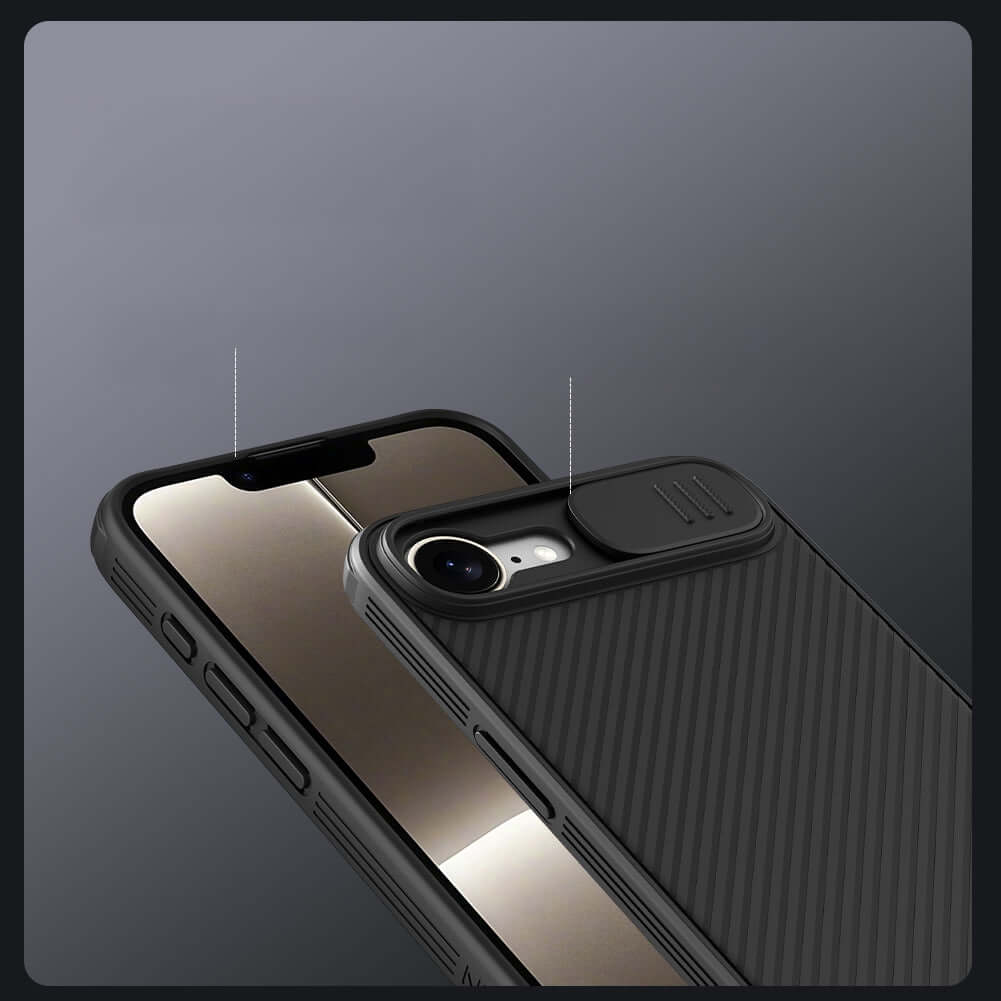 Handyhülle für iPhone 17e / 16e mit MagSafe, Nillkin CamShield Pro Magnetic, Schwarz
