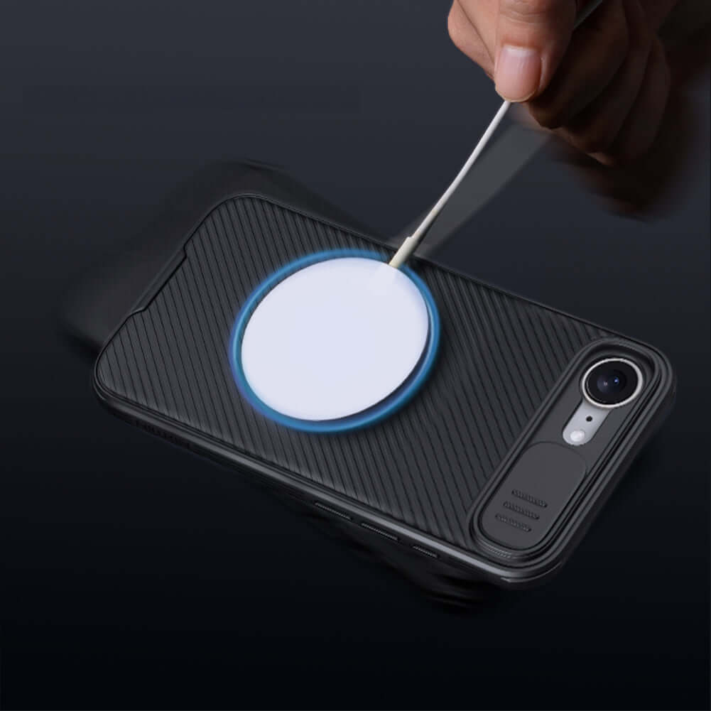 Handyhülle für iPhone 17e / 16e mit MagSafe, Nillkin CamShield Pro Magnetic, Schwarz
