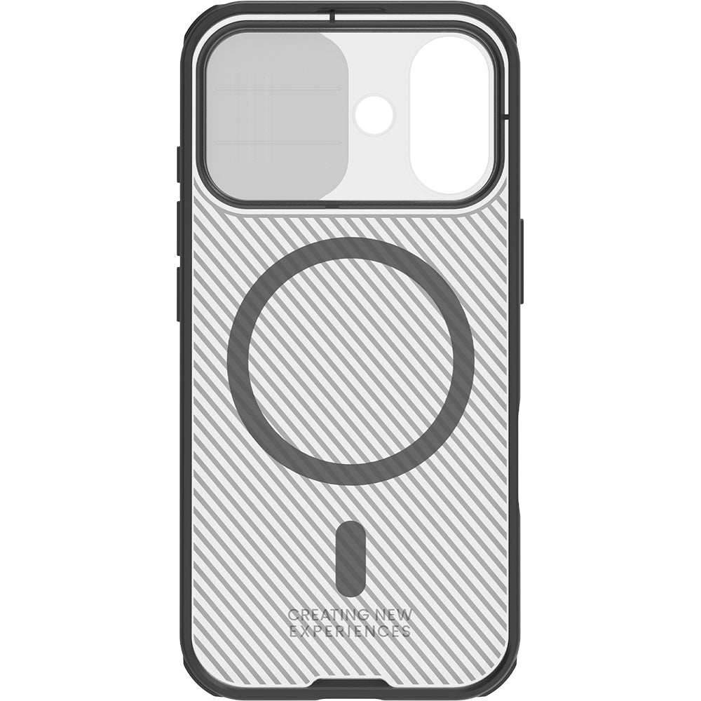 Handyhülle für iPhone 17, Nillkin CamShield Pro Magnetic mit MagSafe, Durchscheinend-Schwarz