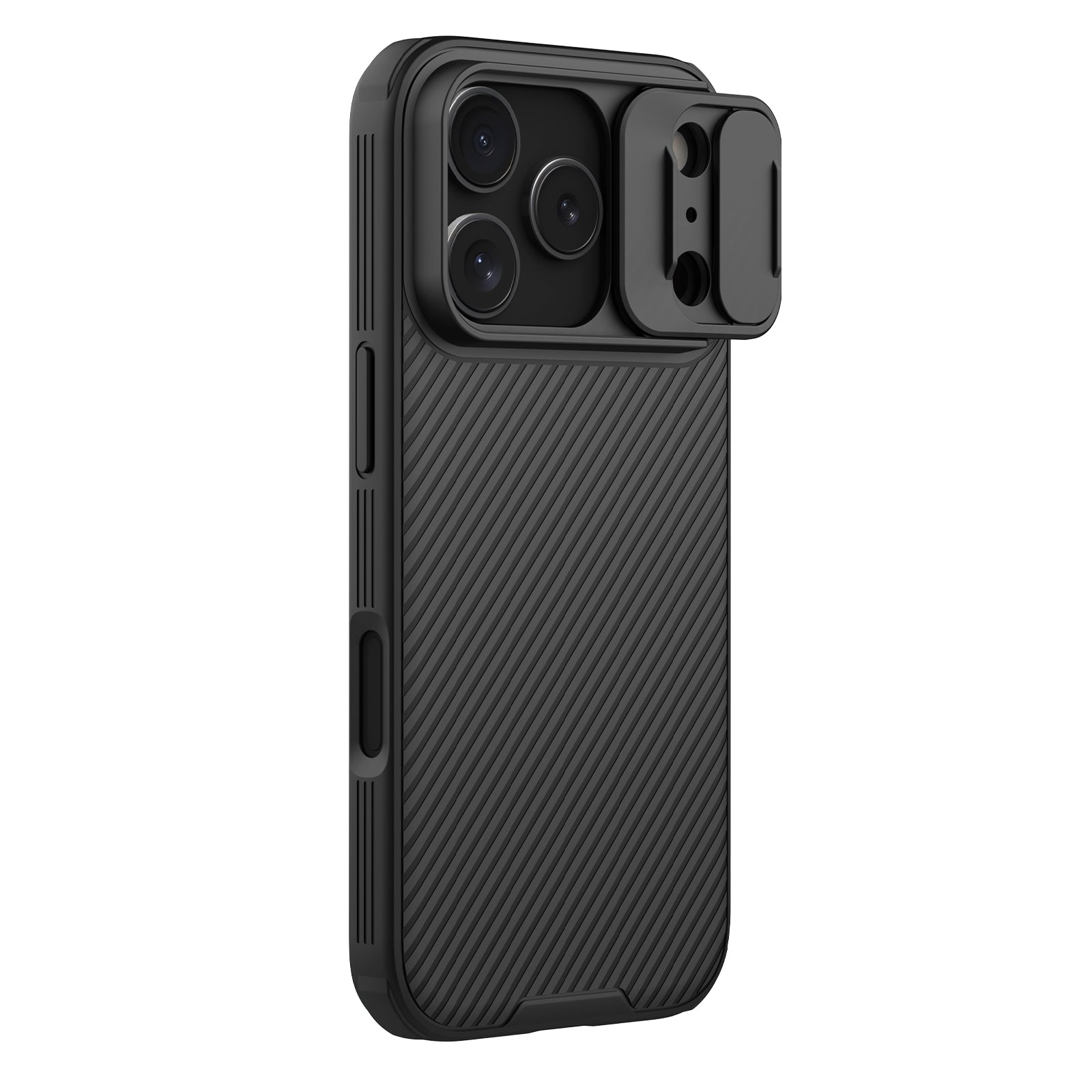 Handyhülle mit Kameraschutz für Apple iPhone 17 Pro mit MagSafe, Nillkin CamShield Pro Magnetic, Schwarz