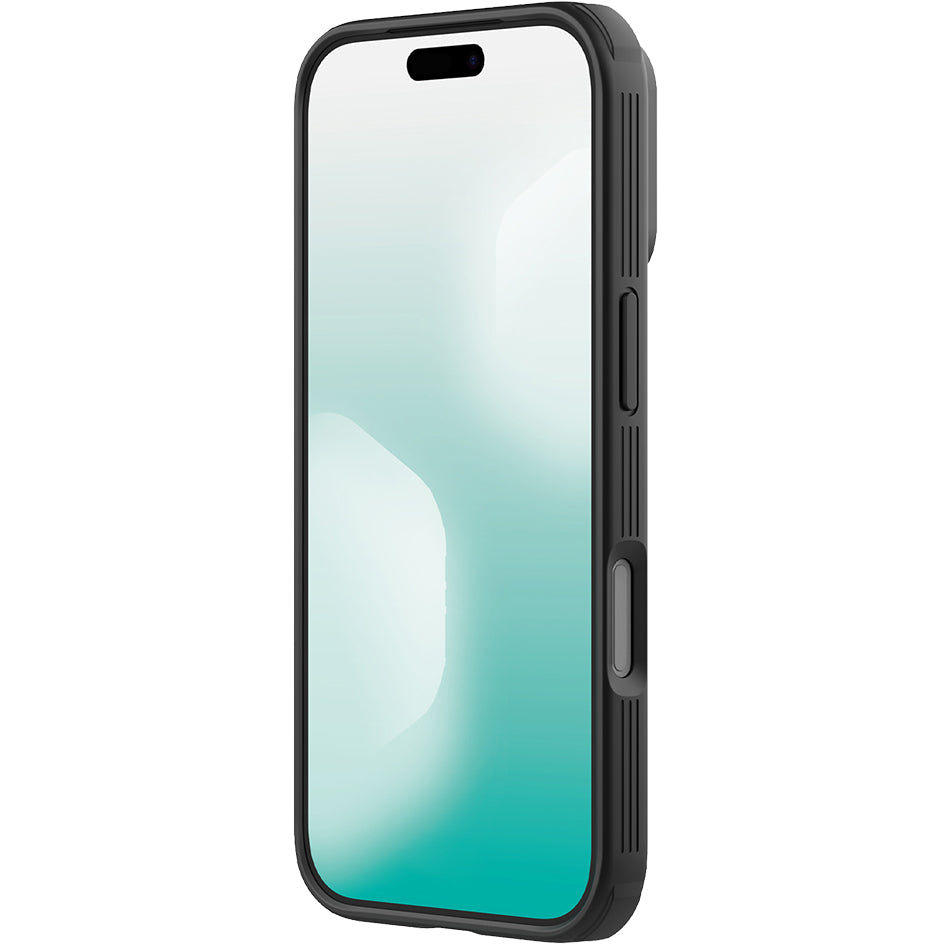Handyhülle für iPhone 17 Pro, Nillkin CamShield Pro Magnetic mit MagSafe, Schwarz und Transparent