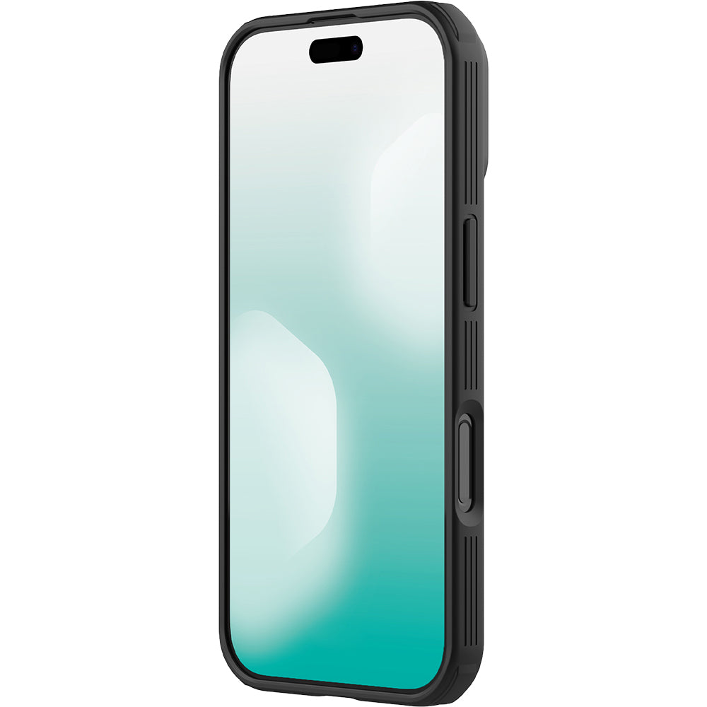 Handyhülle für iPhone Air, Nillkin CamShield Pro Magnetic mit MagSafe, Durchscheinend-Schwarz