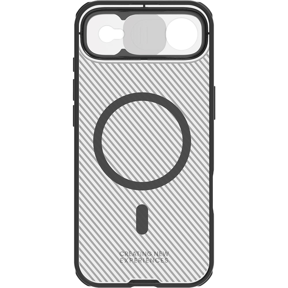 Handyhülle für iPhone Air, Nillkin CamShield Pro Magnetic mit MagSafe, Durchscheinend-Schwarz