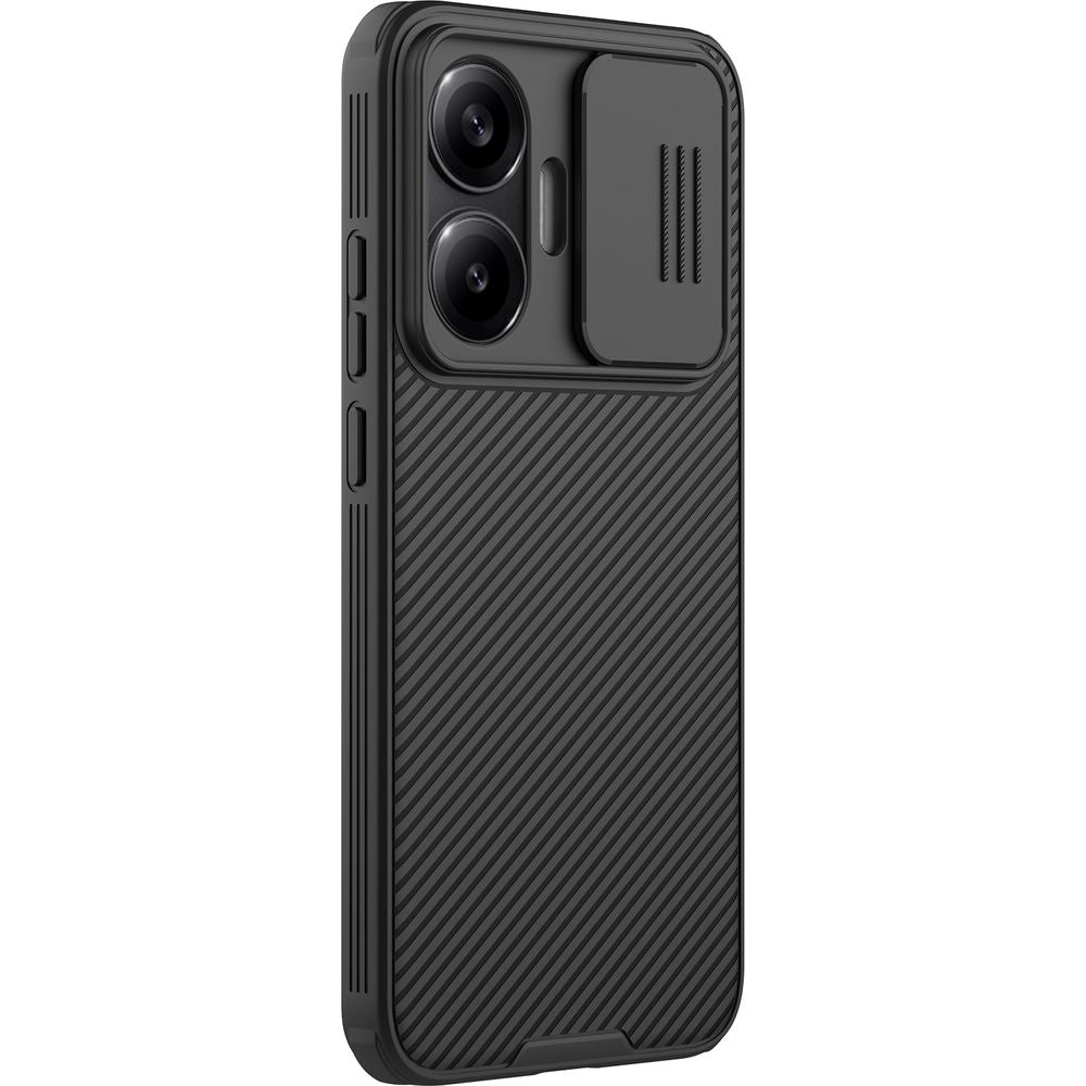 Handyhülle mit Kameraschutz für Xiaomi POCO F7 mit MagSafe, Nillkin CamShield Pro Magnetic, Schwarz