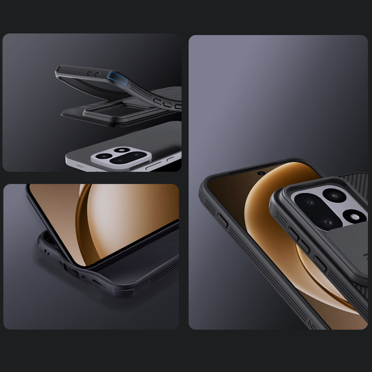 Handyhülle für OnePlus 15, Nillkin CamShield Pro, Schwarz