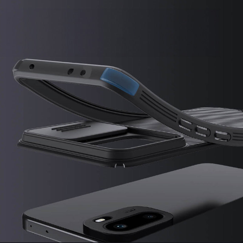 Handyhülle mit Kameraschutz für OnePlus 15R, Nillkin CamShield Pro, Schwarz