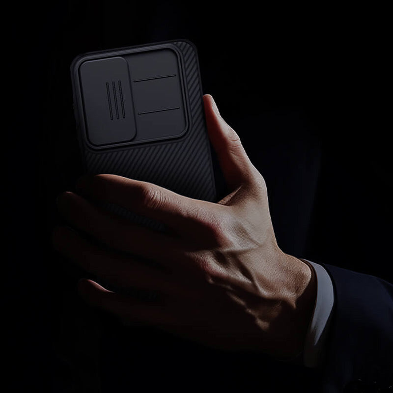 Handyhülle mit Kameraschutz für OnePlus 15R, Nillkin CamShield Pro, Schwarz