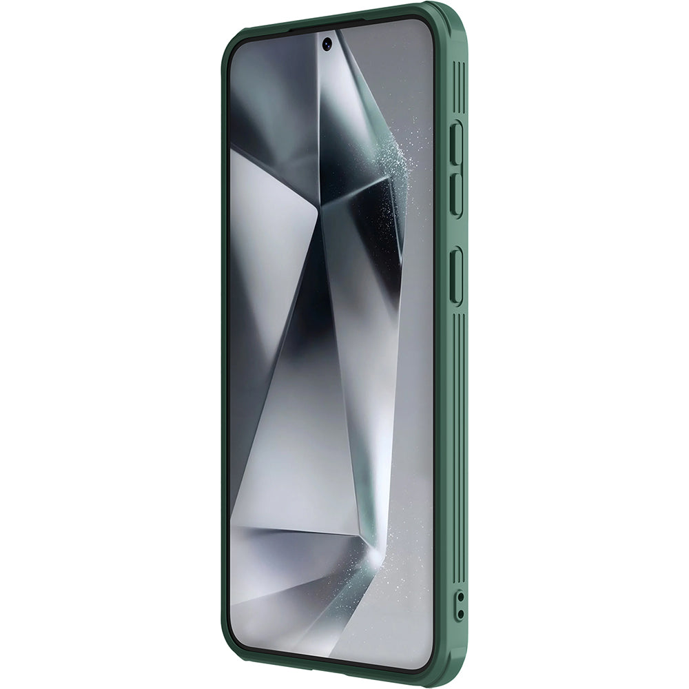 Handyhülle für Galaxy S25 Plus, Nillkin CamShield Pro, Dunkelgrün