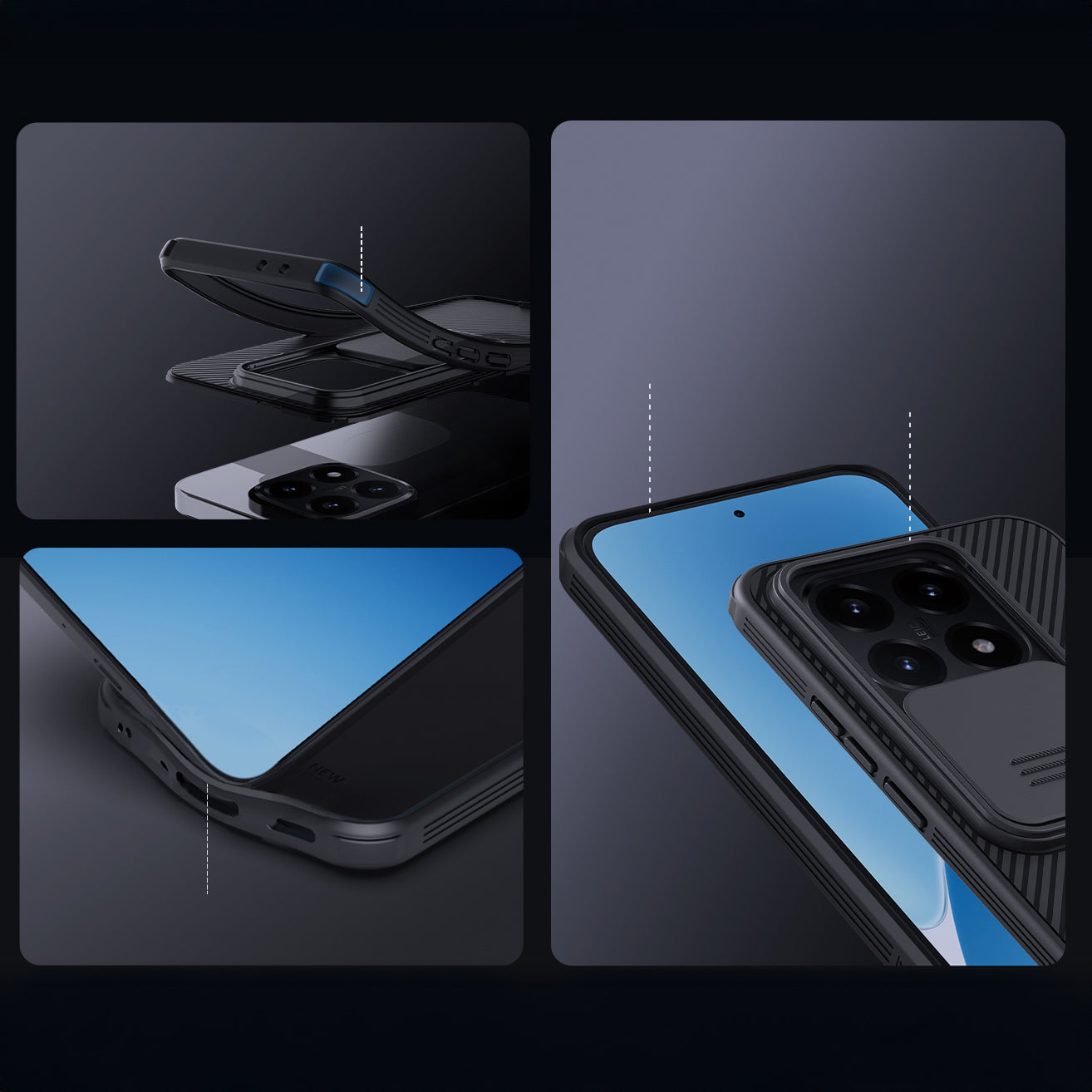 Handyhülle für Xiaomi 15T, Nillkin CamShield Pro, Schwarz