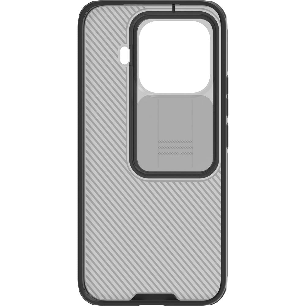 Handyhülle mit Kameraschutz für Xiaomi 15T Pro, Nillkin CamShield Pro, Durchscheinend mit schwarzen Rahmen