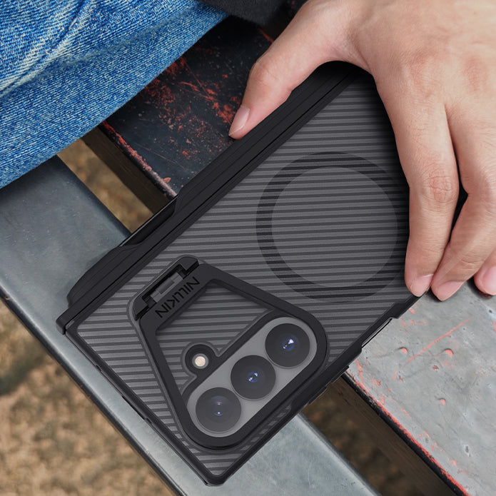 Handyhülle für Galaxy Z Fold8 Ultra, Nillkin CamShield Prop Magnetic mit MagSafe, Schwarz und Transparent