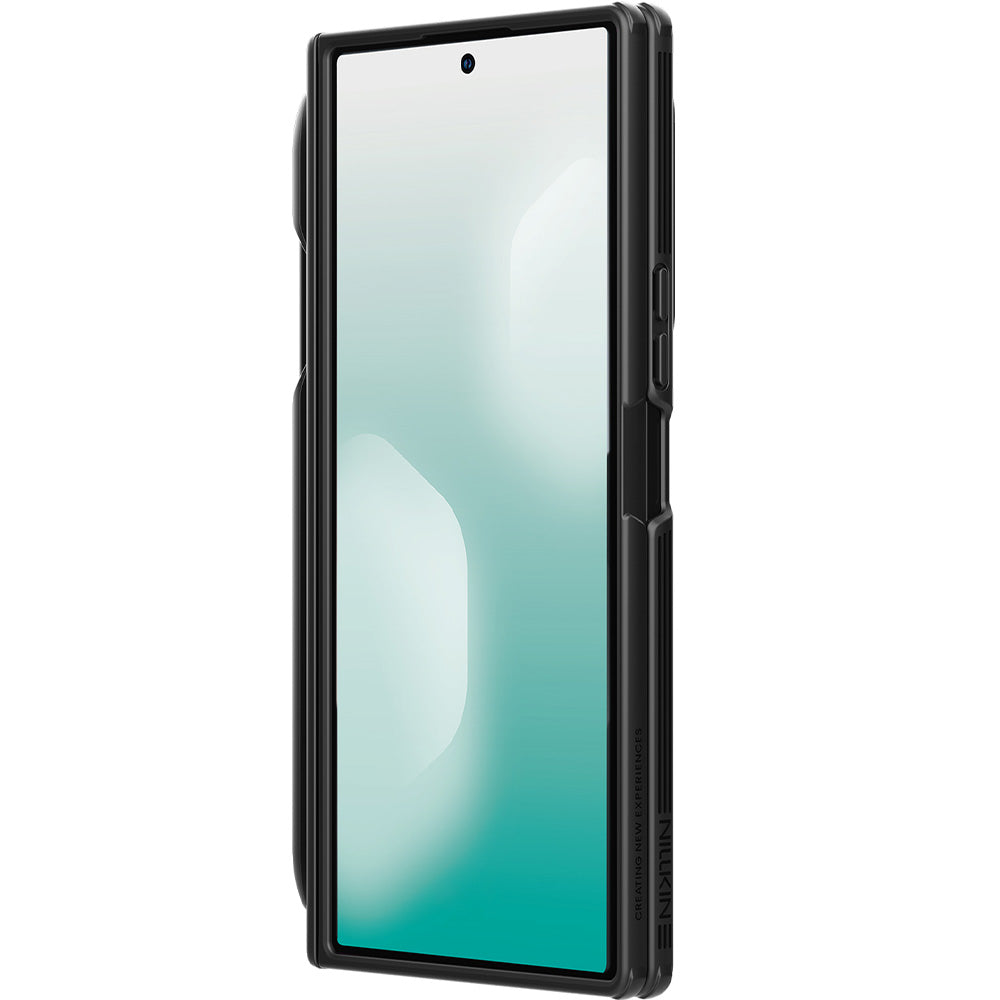 Handyhülle mit Kameraschutz und Stift für Galaxy Z Fold7, Nillkin CamShield Prop Magnetic, Schwarz