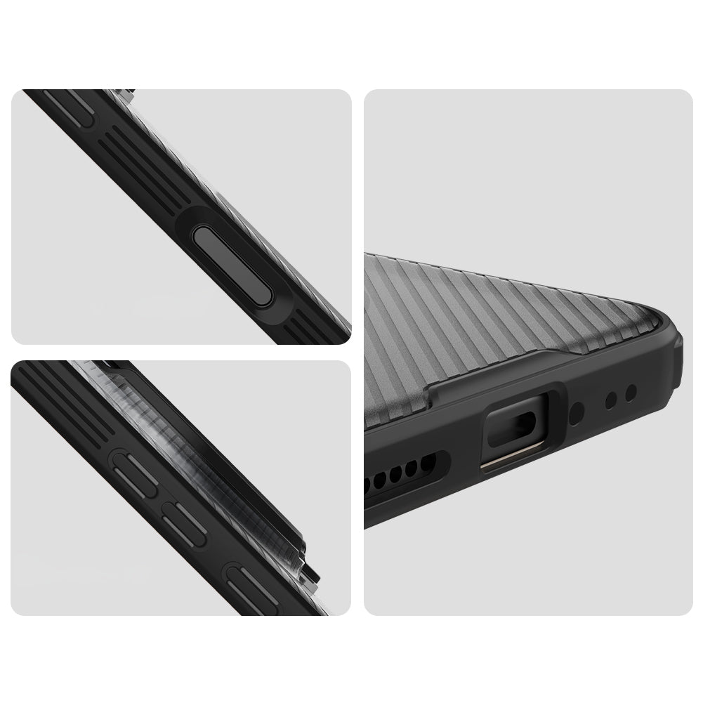 Handyhülle für Honor Magic8 Pro, Nillkin CamShield Prop Magnetic mit MagSafe, Transluzent mit Schwarz