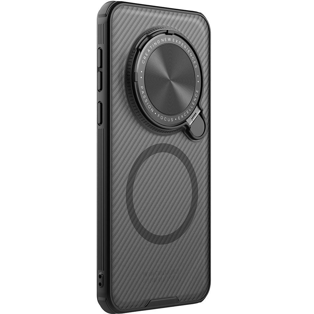 Handyhülle für Honor Magic7 Pro, Nillkin CamShield Prop Magnetic mit MagSafe, Transluzent mit Schwarz