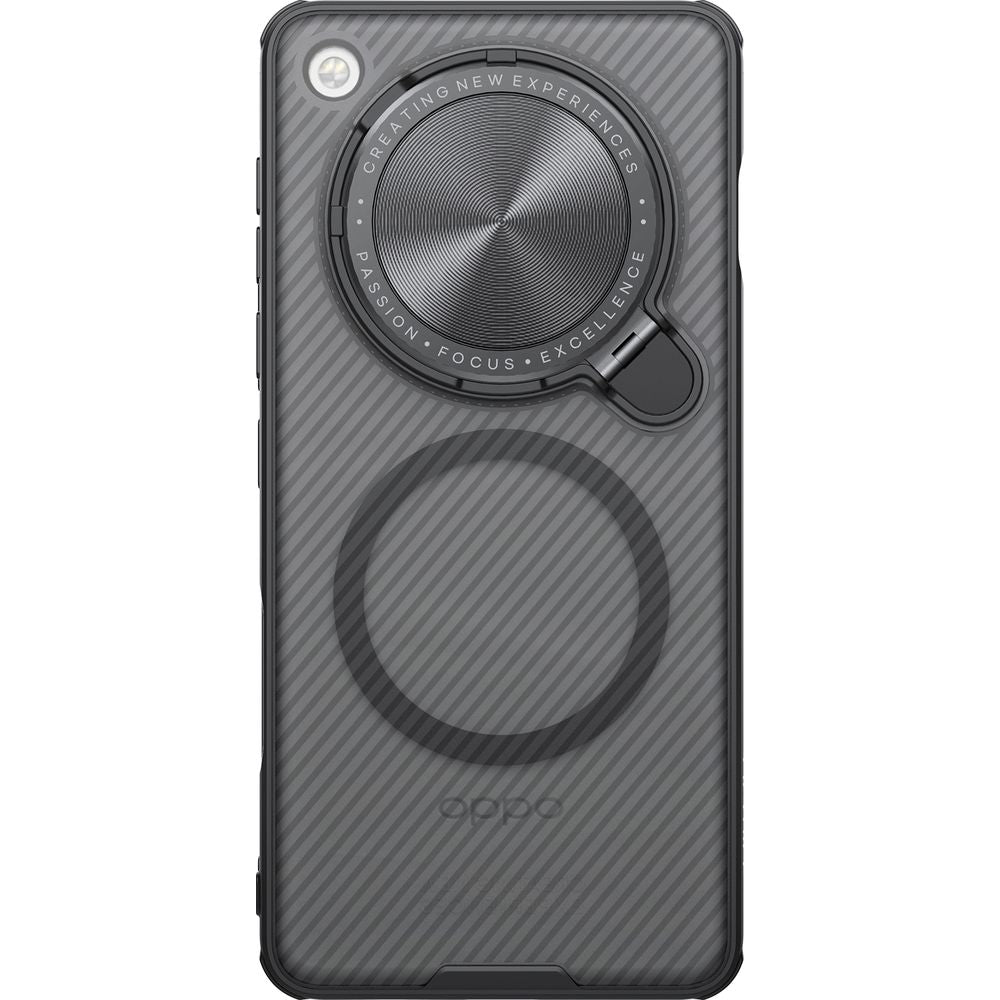 Handyhülle für Oppo Find X8 Pro, Nillkin CamShield Prop Magnetic mit MagSafe, Rauchfarben-Schwarz