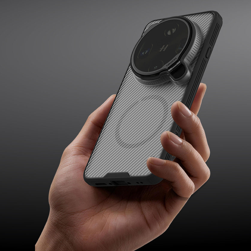 Handyhülle für Oppo Find X9 Ultra, Nillkin CamShield Prop Magnetic mit MagSafe, Transluzent mit Schwarz