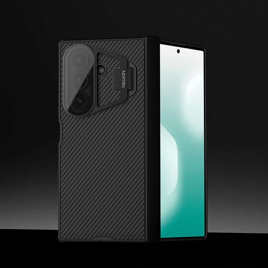 Handyhülle mit Kameraschutz für Galaxy Z Fold7, Nillkin CamShield Prop Magnetic, Schwarz