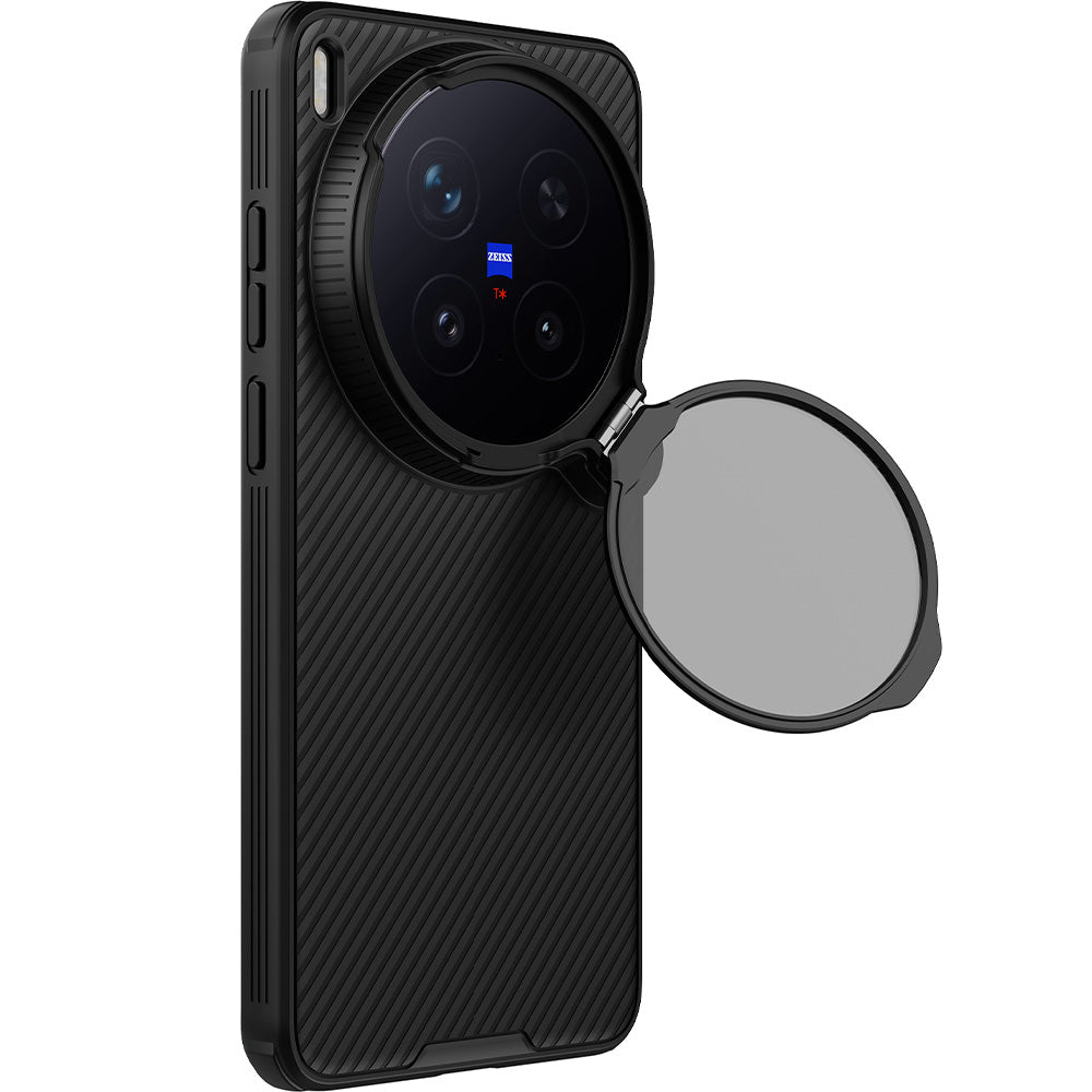 Handyhülle für Vivo X300 Ultra, Nillkin CamShield Prop Magnetic mit MagSafe, Schwarz