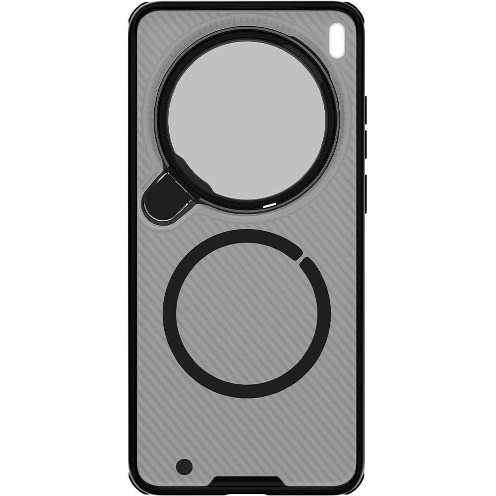 Handyhülle für Vivo X300 Ultra, Nillkin CamShield Prop Magnetic mit MagSafe, Rauchfarben mit Schwarzem Rahmen