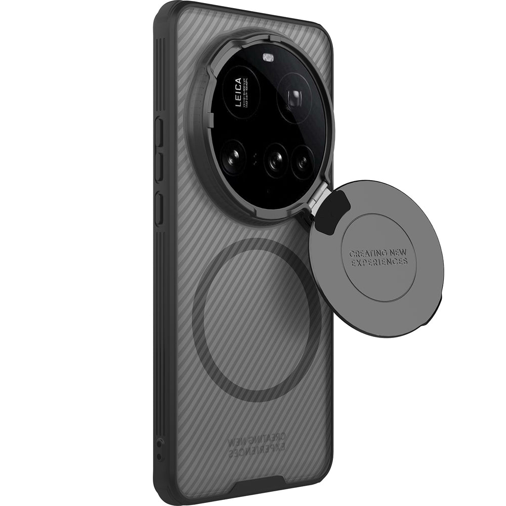 Handyhülle für Xiaomi 15 Ultra, Nillkin CamShield Prop Magnetic mit MagSafe, Durchscheinend mit schwarzen Rahmen