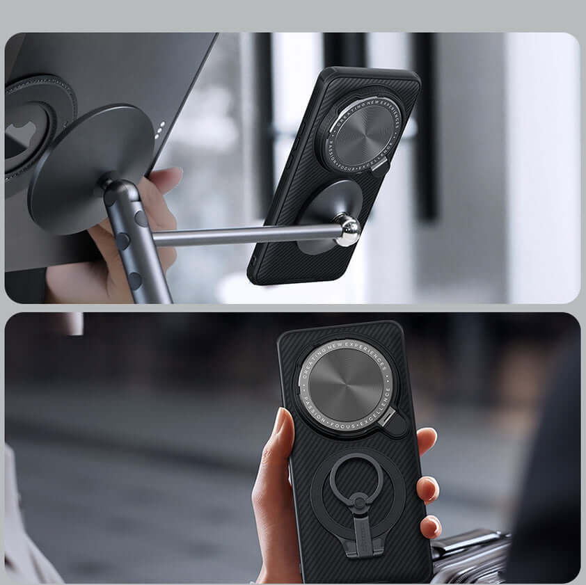 Handyhülle für Xiaomi 15 Ultra, Nillkin CamShield Prop Magnetic mit MagSafe, Schwarz
