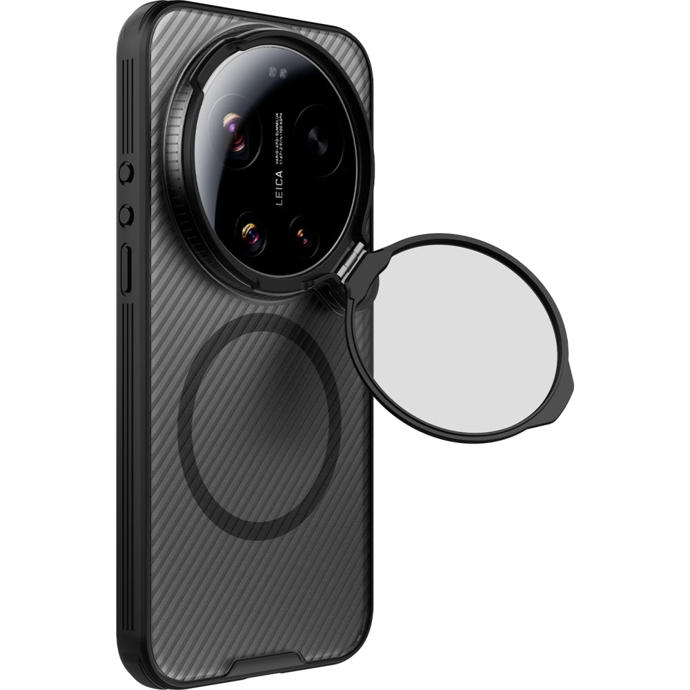 Handyhülle für Xiaomi 17 Ultra, Nillkin CamShield Prop Magnetic mit MagSafe, Transparent Schwarz