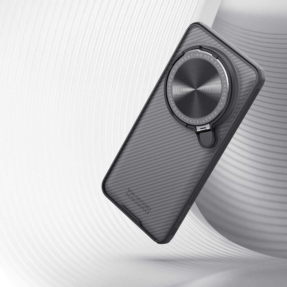 Handyhülle mit Kameraabdeckung für Xiaomi 15 Ultra, Nillkin CamShield Prop, Rauchiges Schwarz