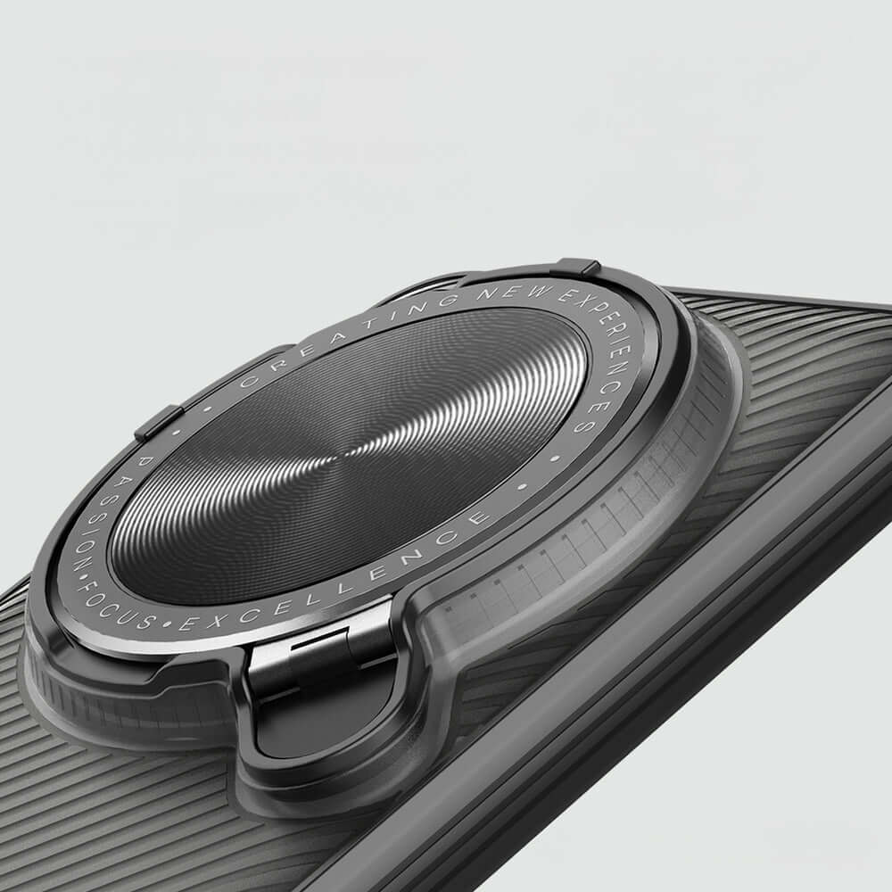 Handyhülle mit Kameraabdeckung für Xiaomi 15 Ultra, Nillkin CamShield Prop, Rauchiges Schwarz