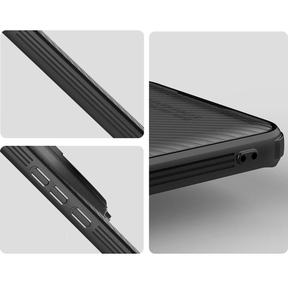 Handyhülle mit Kameraabdeckung für Xiaomi 15 Ultra, Nillkin CamShield Prop, Rauchiges Schwarz