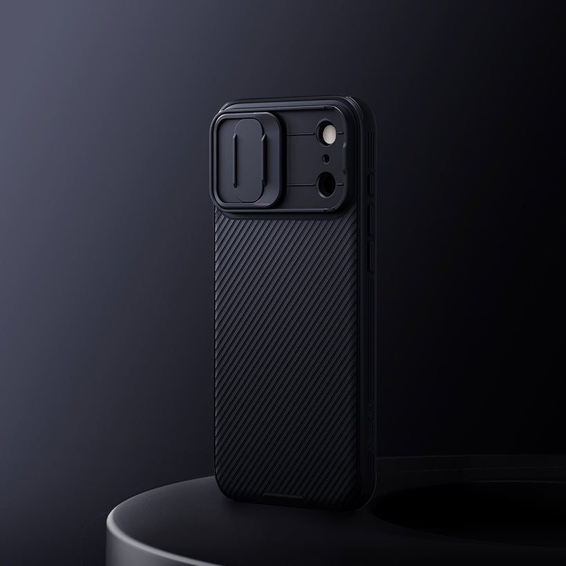 Handyhülle mit Kameraschutz für Apple iPhone 17 Pro Max mit MagSafe, Nillkin CamShield Pro Magnetic, Schwarz