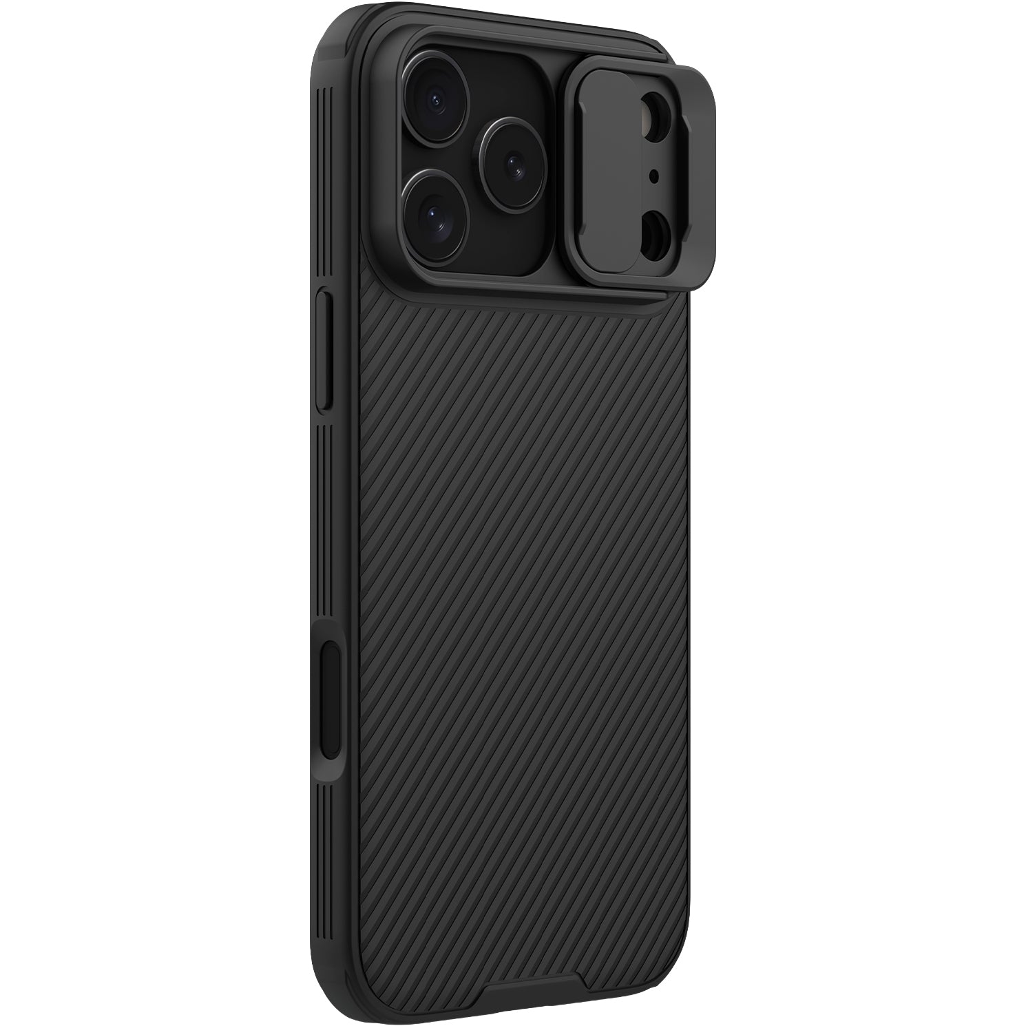 Handyhülle mit Kameraschutz für Apple iPhone 17 Pro Max mit MagSafe, Nillkin CamShield Pro Magnetic, Schwarz