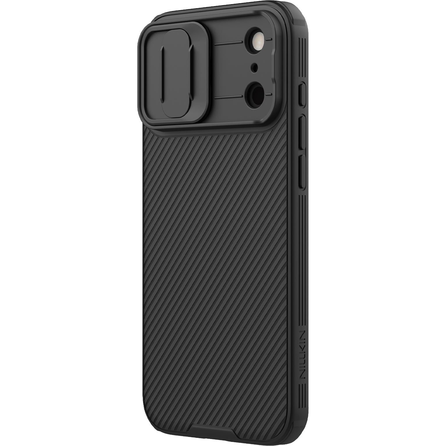 Handyhülle mit Kameraschutz für Apple iPhone 17 Pro Max mit MagSafe, Nillkin CamShield Pro Magnetic, Schwarz