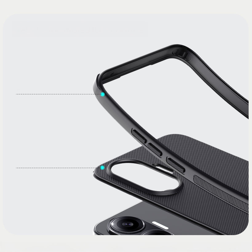 Handyhülle für Xiaomi Poco F7, Nillkin Frosted Shield Pro, Schwarz