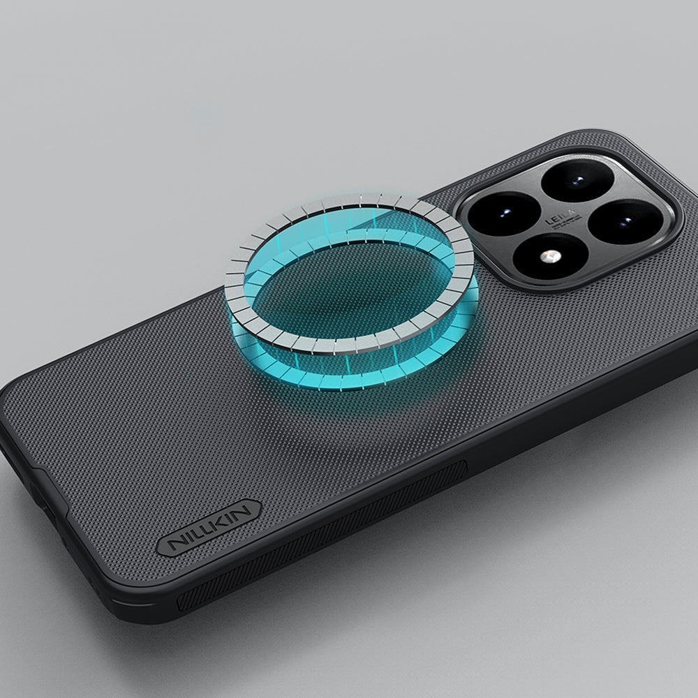 Handyhülle für Xiaomi 15T, Nillkin Frosted Shield Pro Magnetic mit MagSafe, Schwarz