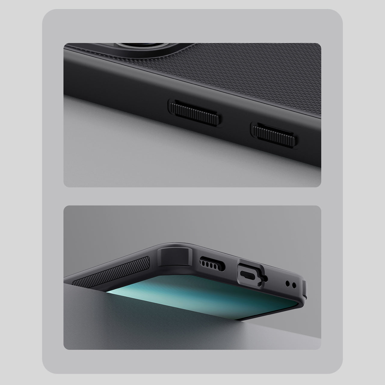 Handyhülle für Nothing Phone 3, Nillkin Frosted Shield Pro, Schwarz