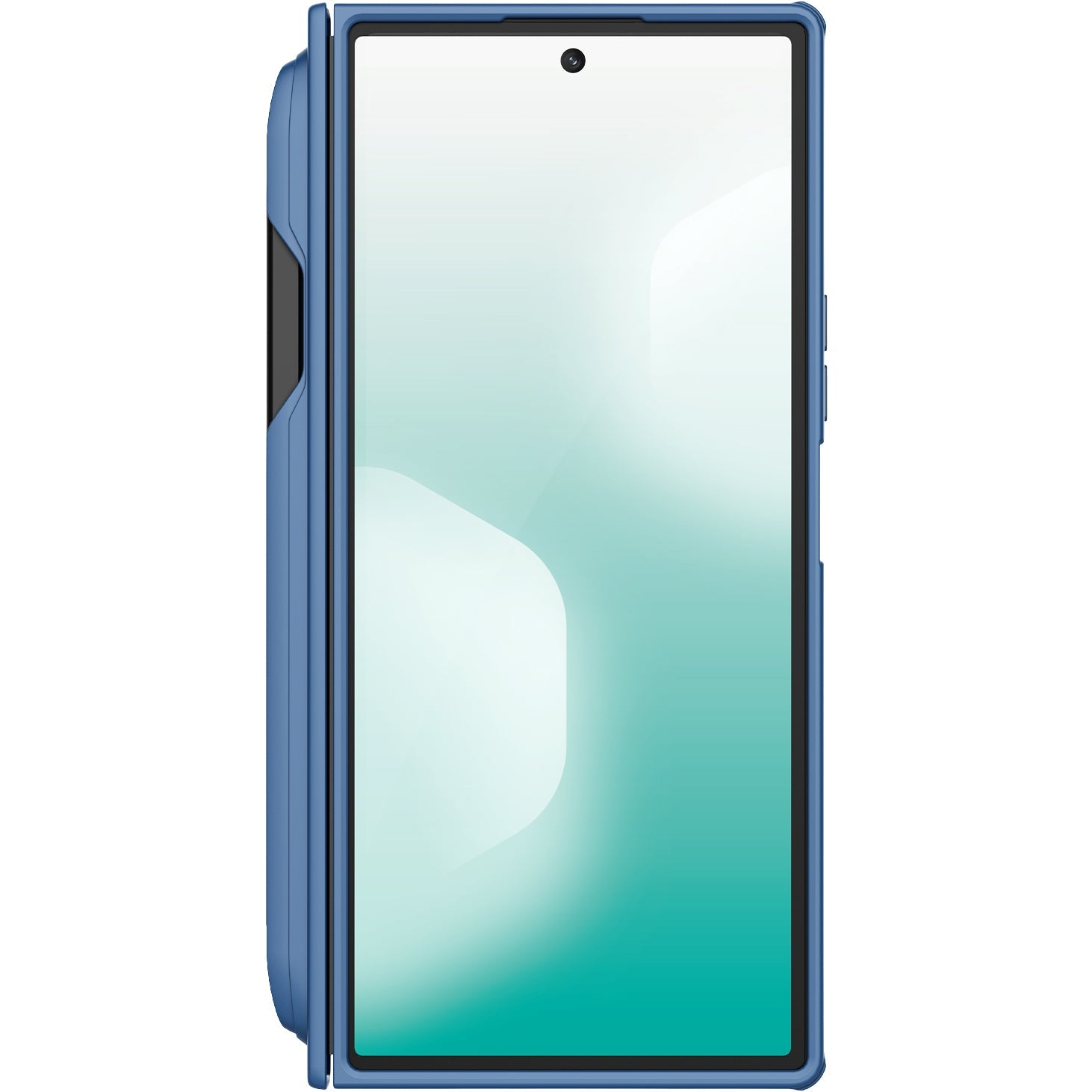 Handyhülle für Galaxy Z Fold7 mit MagSafe, Nillkin Super Frosted Shield Fold Magnetic S-Pen + Stift, Blau