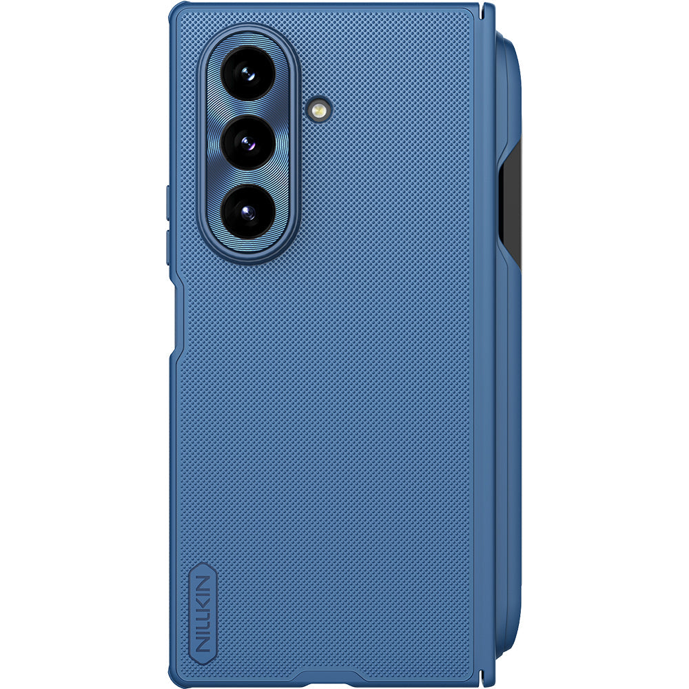 Handyhülle für Galaxy Z Fold7 mit MagSafe, Nillkin Super Frosted Shield Fold Magnetic S-Pen + Stift, Blau