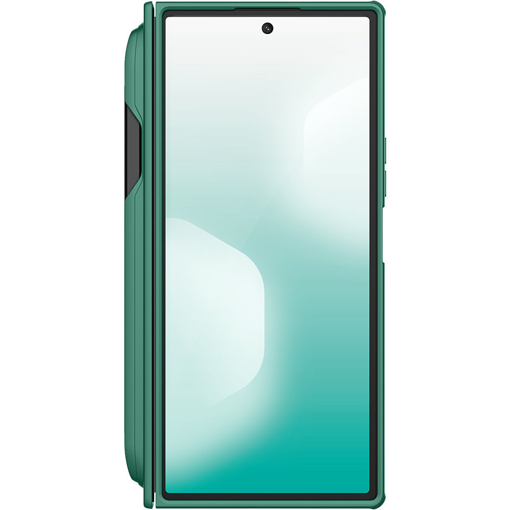 Handyhülle für Galaxy Z Fold7 mit MagSafe, Nillkin Super Frosted Shield Fold Magnetic S-Pen + Stift, Grün