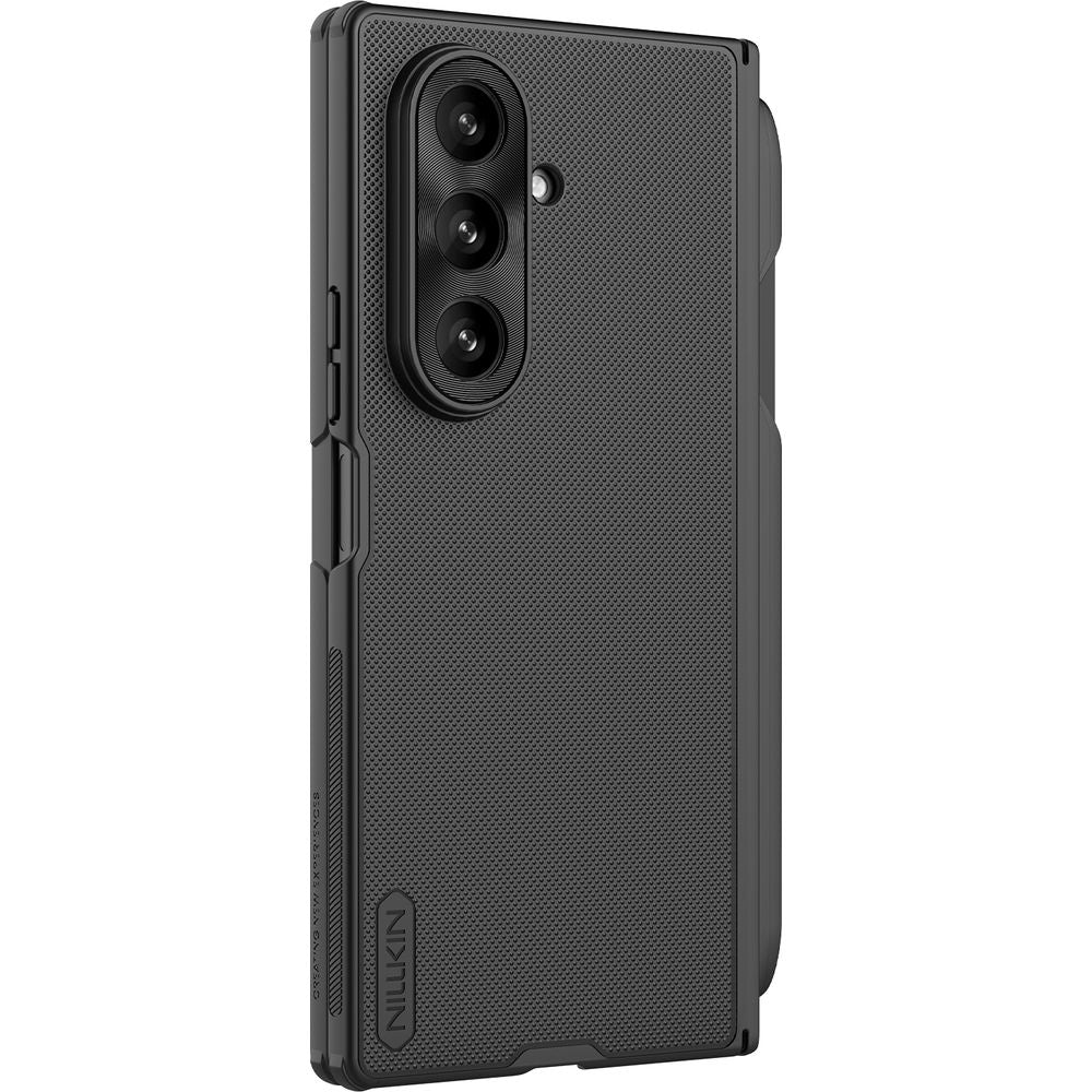 Handyhülle für Galaxy Z Fold7 mit MagSafe, Nillkin Super Frosted Shield Fold Magnetic S-Pen + Stift, Schwarz