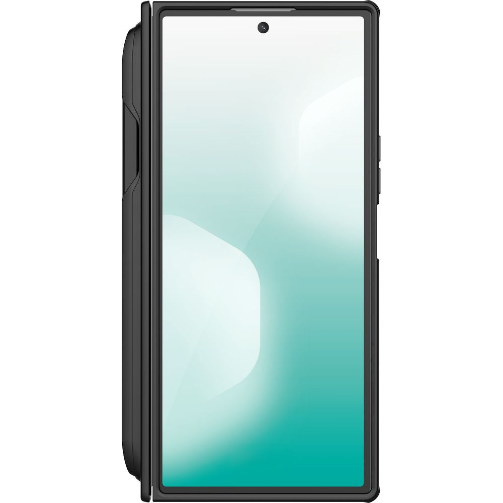 Handyhülle für Galaxy Z Fold7 mit MagSafe, Nillkin Super Frosted Shield Fold Magnetic S-Pen + Stift, Schwarz