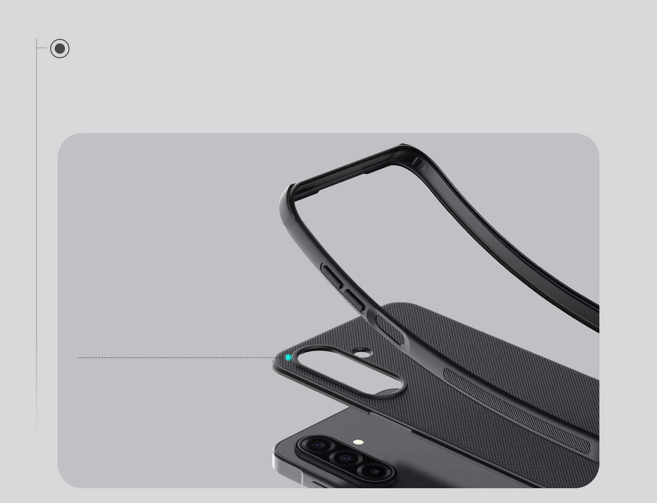 Handyhülle für Galaxy A17 5G, Nillkin Frosted Shield Pro, Schwarz