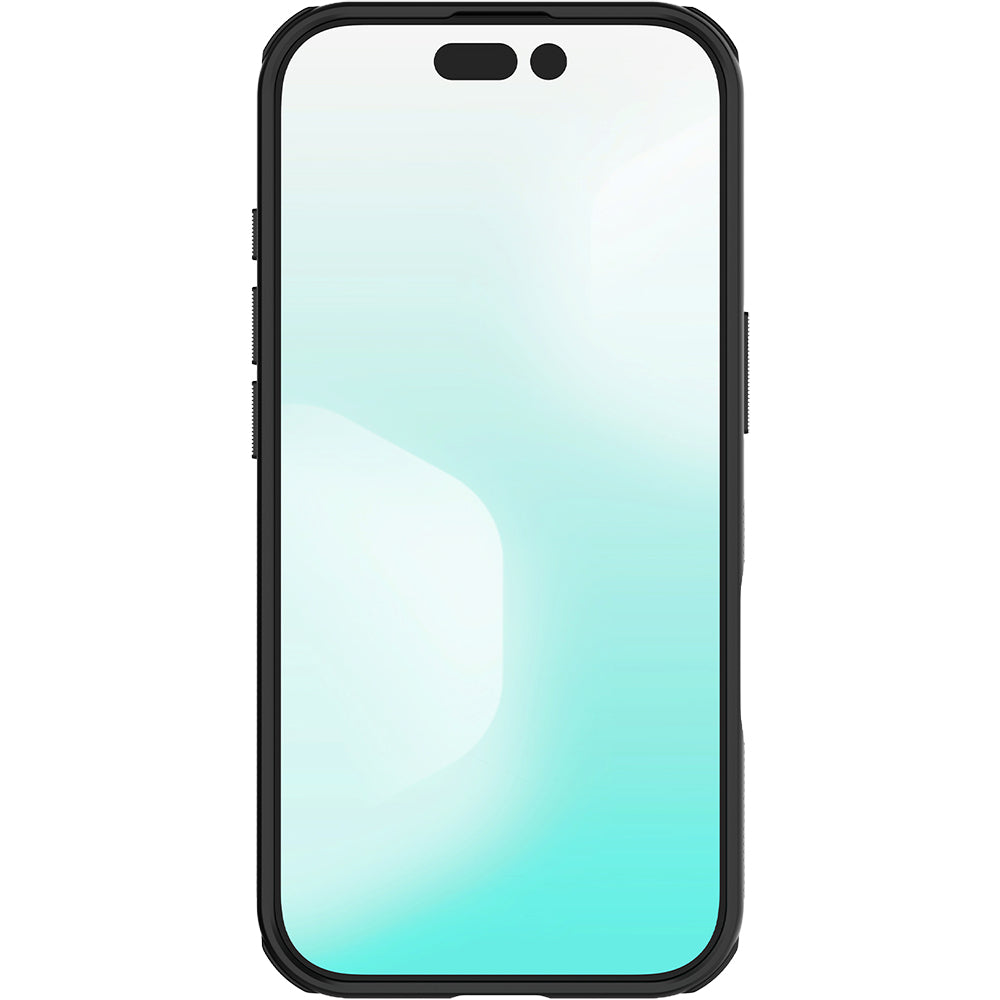Handyhülle für iPhone 17, Nillkin Frosted Shield Pro, Durchscheinend-Schwarz